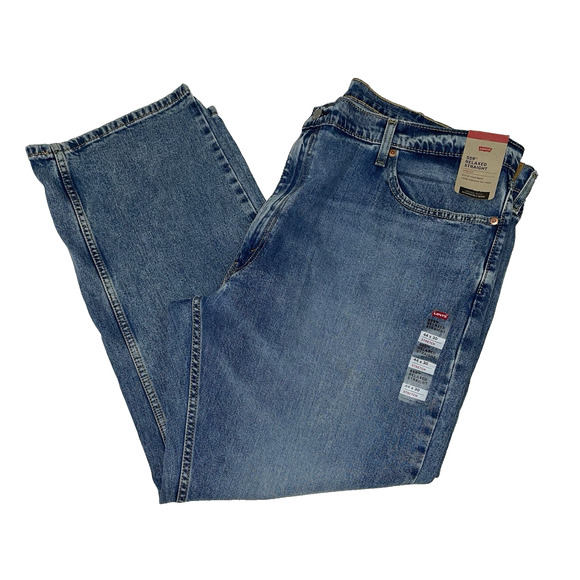 Levi's Men's 559 Relaxed Straight Fit Medium Wash Blue Jeans Size 44X30 - Picture 1 of 8